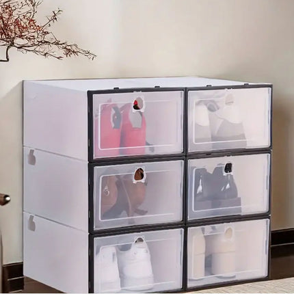 Stacking Shoe Storage Boxes (6 Pack)